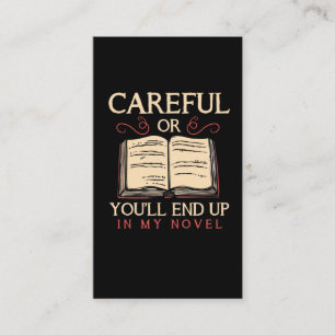 小説家タおもしろいイプライター作家Witty Storyteller 名刺