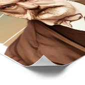 小説家フランスのヴィクトル・ウゴイラストレーション ポスター (角)