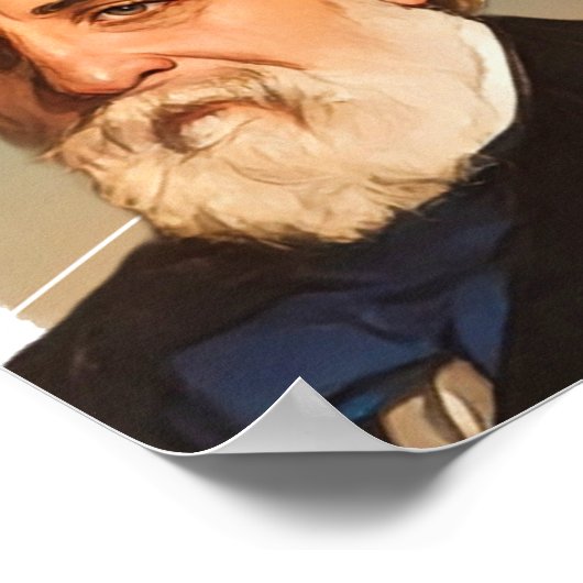 小説家ロシアのイワン・タージェノフイラストレーション ポスター (角)