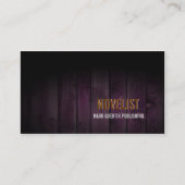 小説家名刺ダークウッド 名刺 (正面)