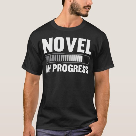 小説家 ブロガー 新作小説 ライター Tシャツ (正面)