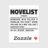 小説家 名詞 定義 創造的な文章 かっこいい シール (シート)