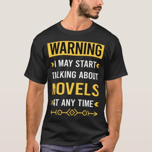 小説警告小説の読小説 Tシャツ (正面)