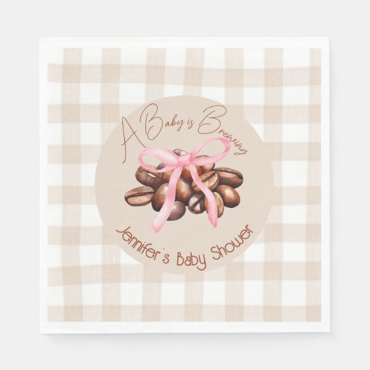 小豆が醸造されている スタンダードランチョンナプキン (正面)