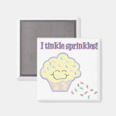 小豆撒きおもしろいカップケーキ マグネット (正面/裏面)