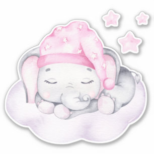 小象かわいい動物シール シール