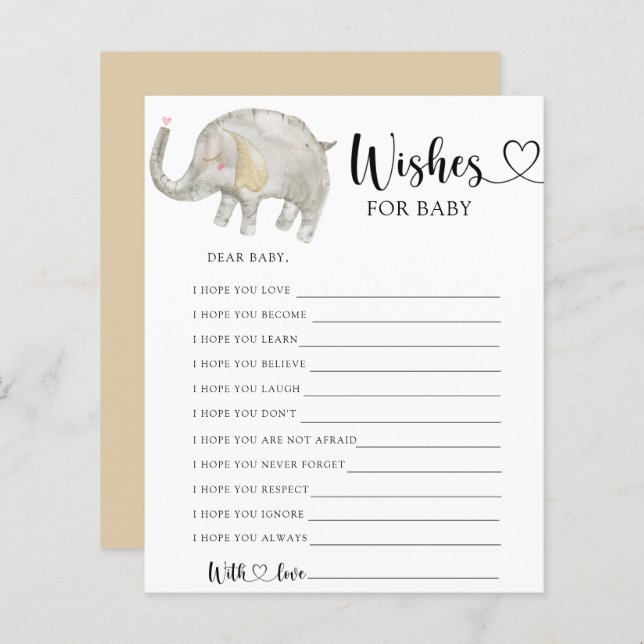 小象のパーティー |ウィッシュベビー (正面/裏面)