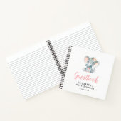 小象のベビーシャワーガイスト ノートブック (内部)