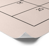 小象の推測の期限カレンダー ポスター (角)