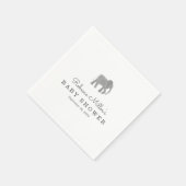 小象の赤ちゃんシャワー スタンダードカクテルナプキン (角)