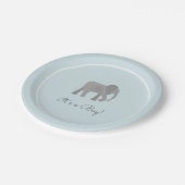 小象の赤ちゃんシャワー ペーパープレート (アングル)