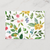 小象フローラ図書用ベビー エンクロージャーカード (裏面)