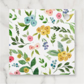 小象フローラ赤ちゃんシャワーありがとう フェイバータグ (裏面)