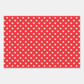 小赤と白点 ラッピングペーパーシート (正面)