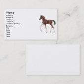 小走りに走る子馬のプロフィールカード 名刺 (正面/裏面)