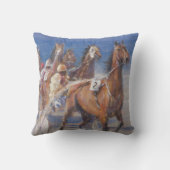 小走りに走る競争Lancieuxブリッタニー2014年 クッション (裏面)