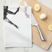 小走りに走る馬 キッチンタオル (四つ折り)