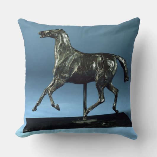 小走りに走る馬(青銅) クッション (正面)