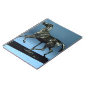 小走りに走る馬(青銅) ノートブック (左側)