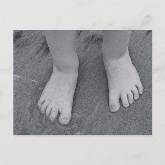 小足指はがき ポストカード (正面)