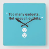 小道具 スクエア壁時計 (正面)