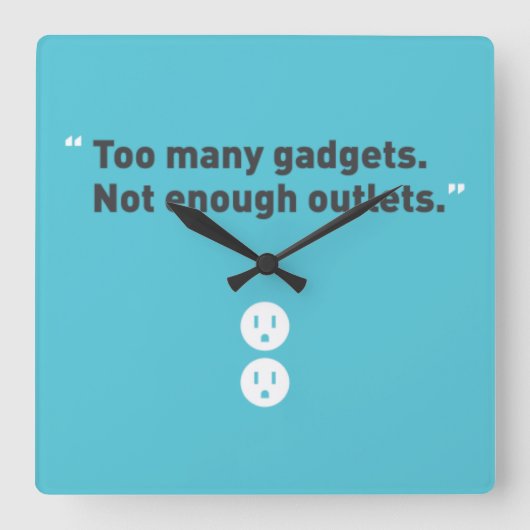 小道具 スクエア壁時計 (正面)