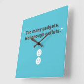 小道具 スクエア壁時計 (傾斜)