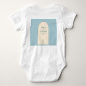 小道：ベビー初の旅 ベビーボディスーツ (裏面)