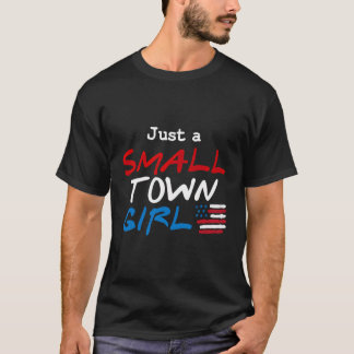 小都市アメリカ愛国的な米国国旗の保守的な船 Tシャツ