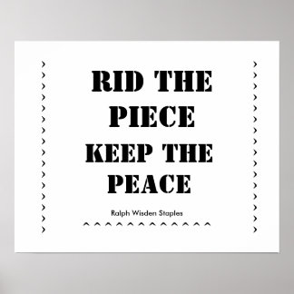 小銃を取り除く ポスター