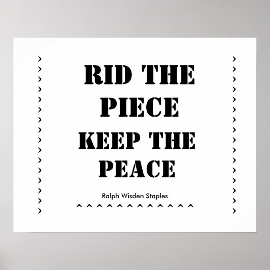 小銃を取り除く ポスター (正面)