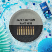 小銃手の人の誕生日の名前のパーティーのプレート ペーパープレート (パーティー)