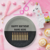 小銃手の人の誕生日の名前のパーティーのプレート ペーパープレート (パーティー)