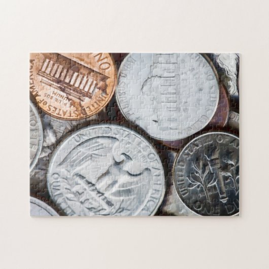 小銭のパズル ジグソーパズル (横)