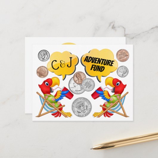 小銭貯金瓶 ポストカード (正面/裏面インサイチュ)