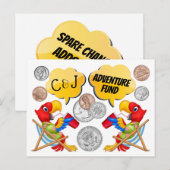 小銭貯金瓶 ポストカード (正面/裏面)