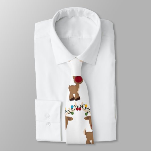 小間抜けトナカイのクリスマス ネクタイ (タイ)