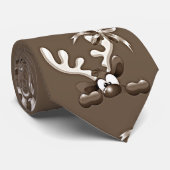 小間抜けトナカイのクリスマス ネクタイ (ロール)