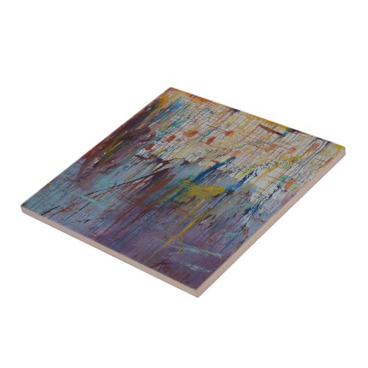 小雨が降る タイル (側面)