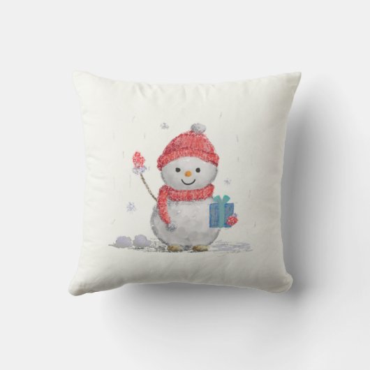 小雪だるま クッション (裏面)