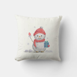 小雪だるま クッション
