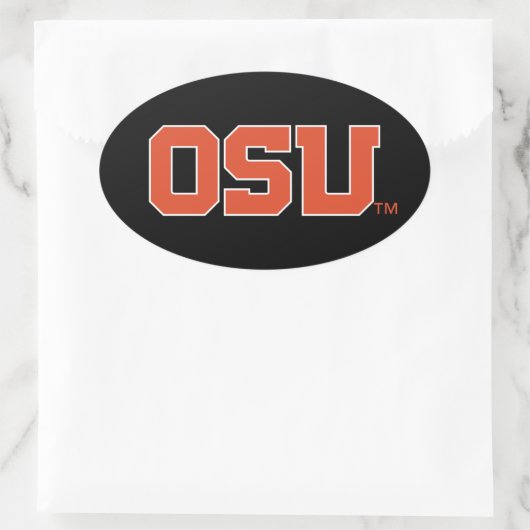 小須 楕円形シール (バッグ)