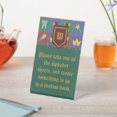 小額のファンタジー掛け座看板 台座サイン (インサイチュ)