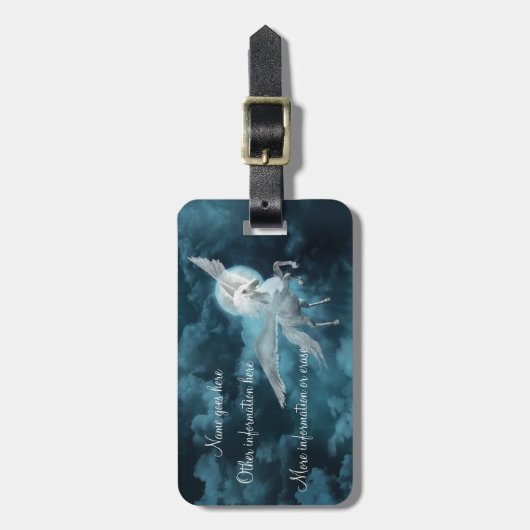 小飛んでいる孔 ラゲッジタグ (正面縦)