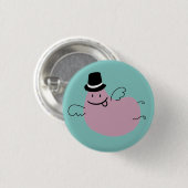 小飛んでいる豆 缶バッジ (正面&裏面)