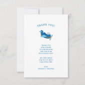 小飛行機の赤ちゃんシャワーありがとう サンキューカード (正面)