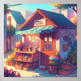 小魅力的事業アニメアート ポスター