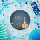 小魔女 |ハローウィンパーティパーソナライズされた ペーパープレート (パーティー)