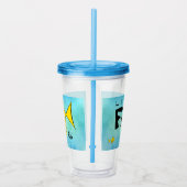 小魚の大きなおもしろい魚 アクリルタンブラー (右)