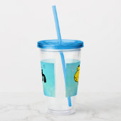 小魚の大きなおもしろい魚 アクリルタンブラー (左)